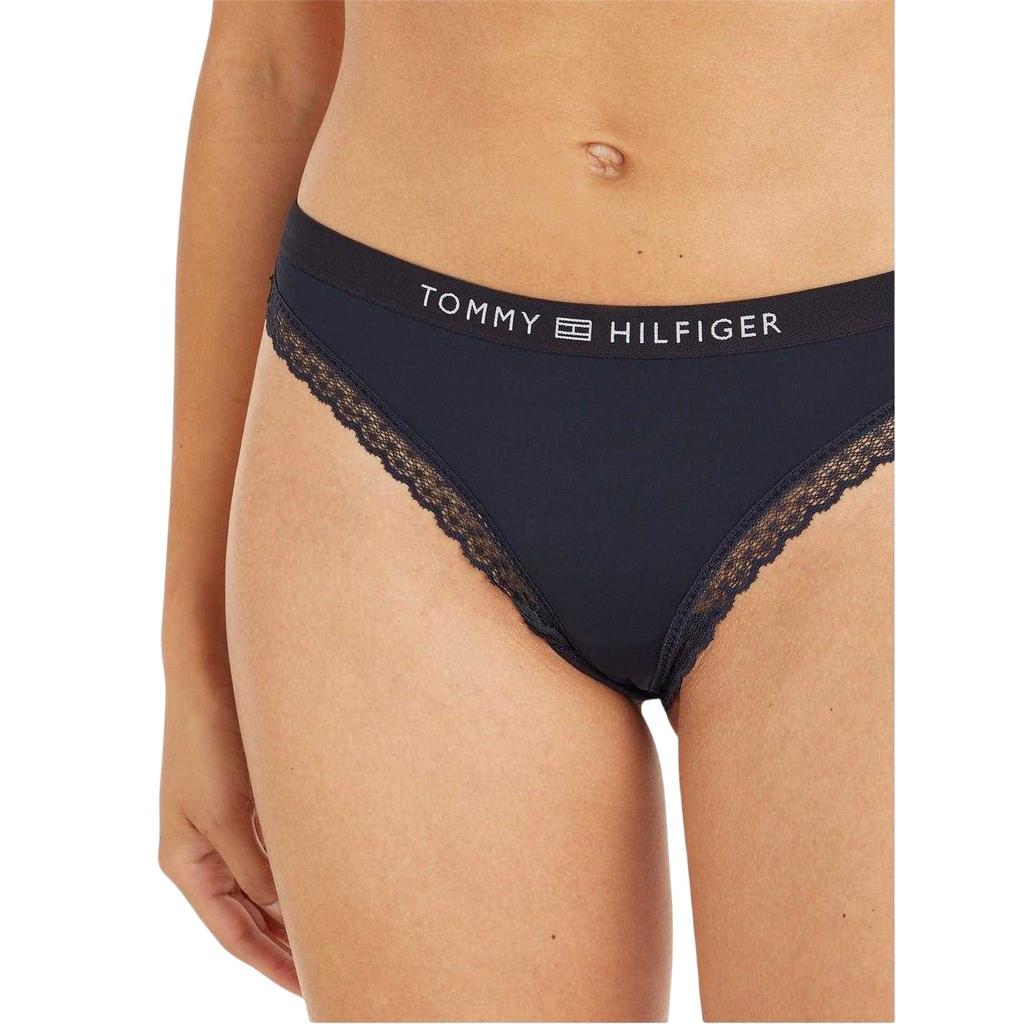 Tommy Hilfiger Womens/Ladies Logo Lace Embellished Thong