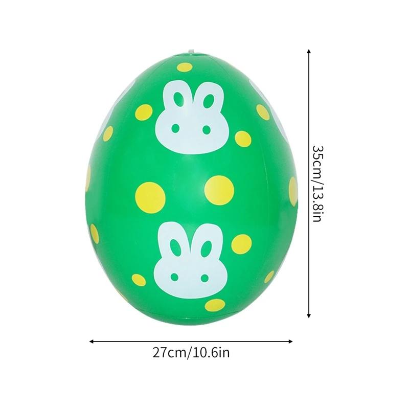 35x27cm Inflatable Easter Egg Decoration Big Colorful Blow Up Eggs for Outdoor Yard Garden Decor Holiday Party Supplies