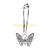 F26C Butterfly Bath Curtain Clip with Rustproof Seamlessly Roller Beads Technology for Effortlessly Curtain Movement