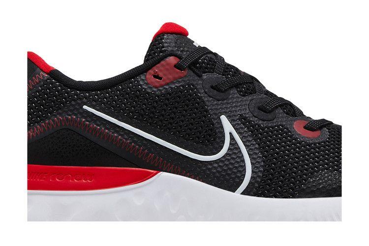 Nike Renew Run Black White University Red