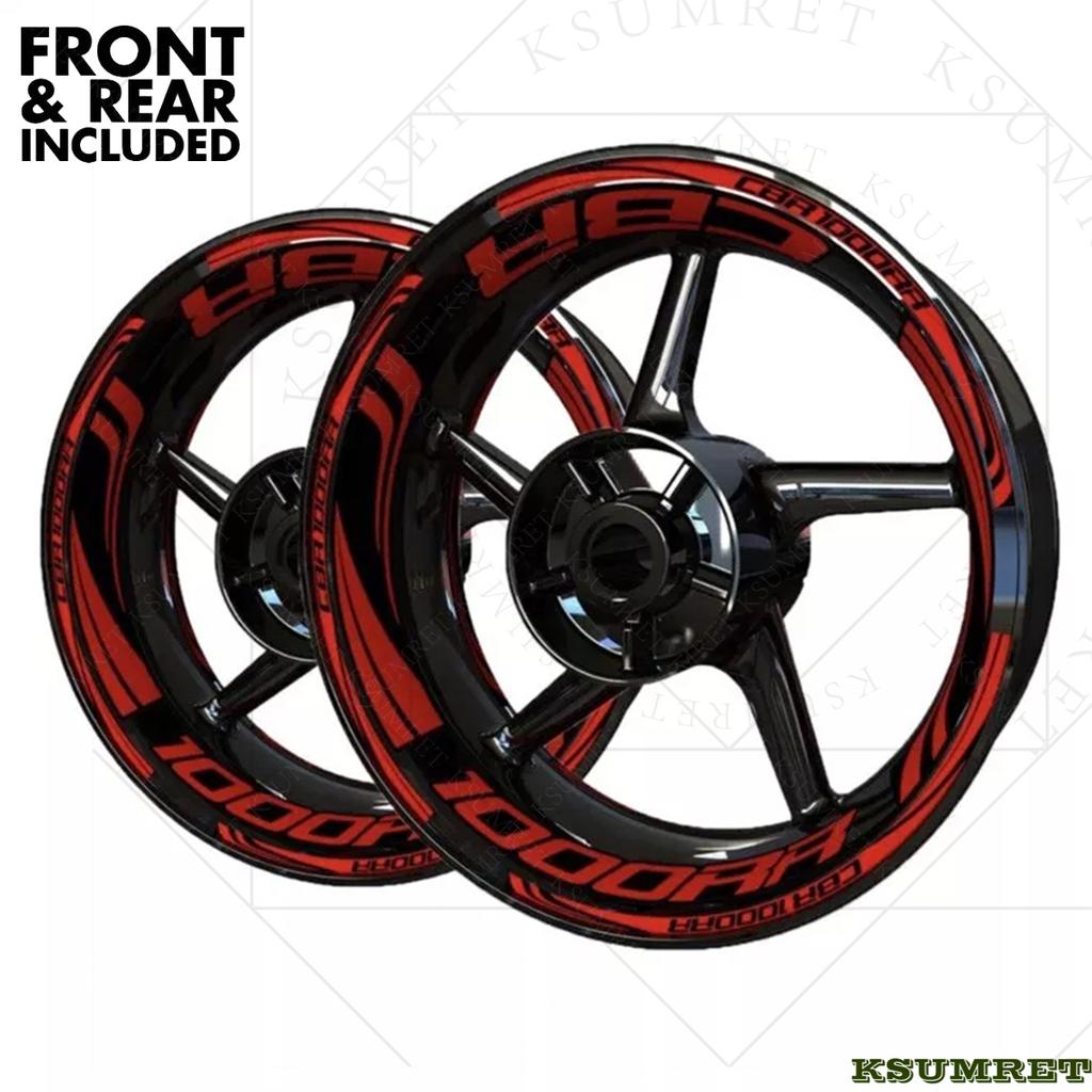 Vinyl HONDA CBR1000RR Wheel Sticker HONDA CBR1000RR Logo Motorcycle Rim Decal Stickers Set 9