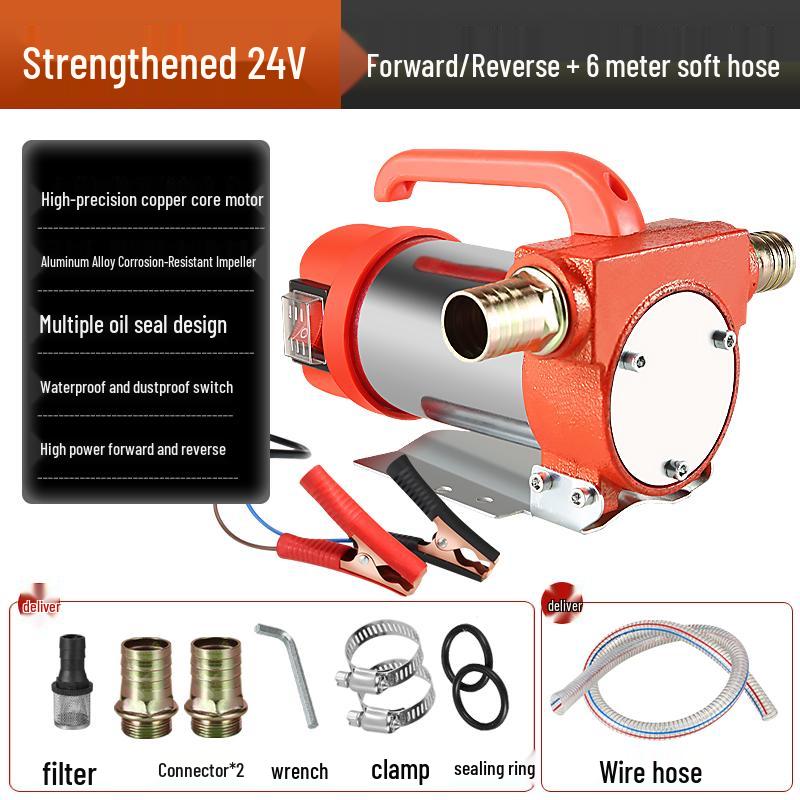 Electric Oil Pump 12v/24v Universal, 220v Diesel Pump, Self-Priming Refueling System