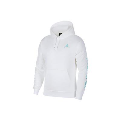 Jordan Felpa con cappuccio sportiva casual da uomo Top Bianco CT6773-100