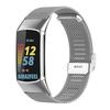 For Fitbit Charge 6/5 Adjustable Watchband Luxurious Metal Mesh Watch Strap Replacement Wristband