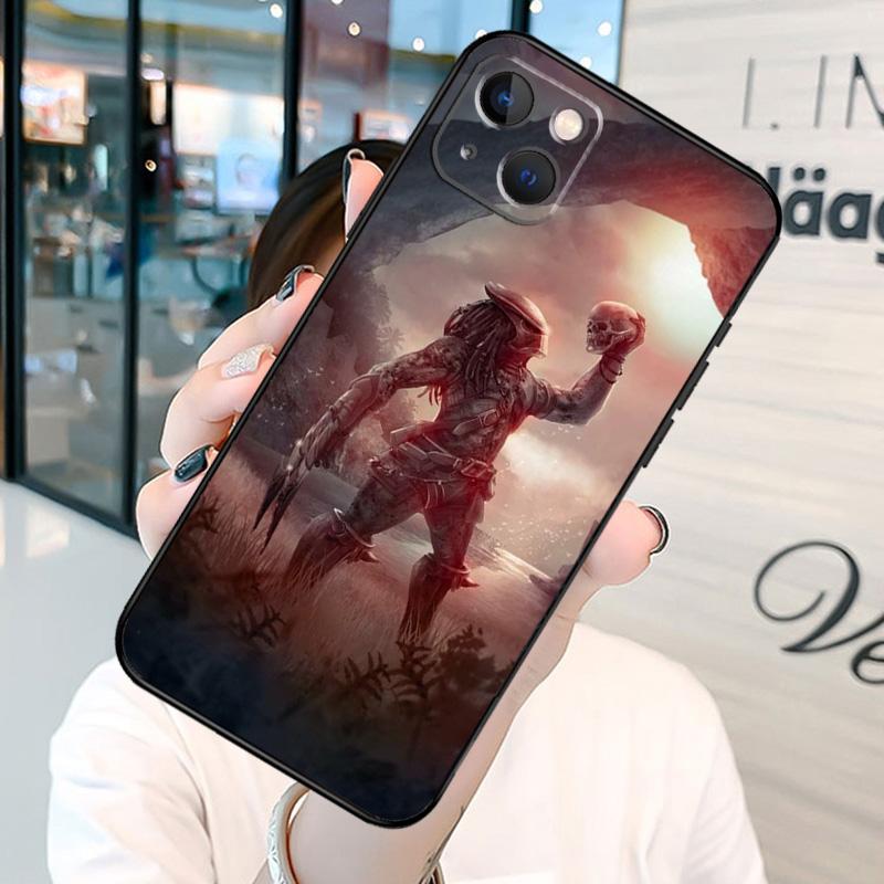 Predator Phone Case On For iPhone 13 12 11 14 15 16 Pro Max Plus XR X XS MAX Soft Back Cover