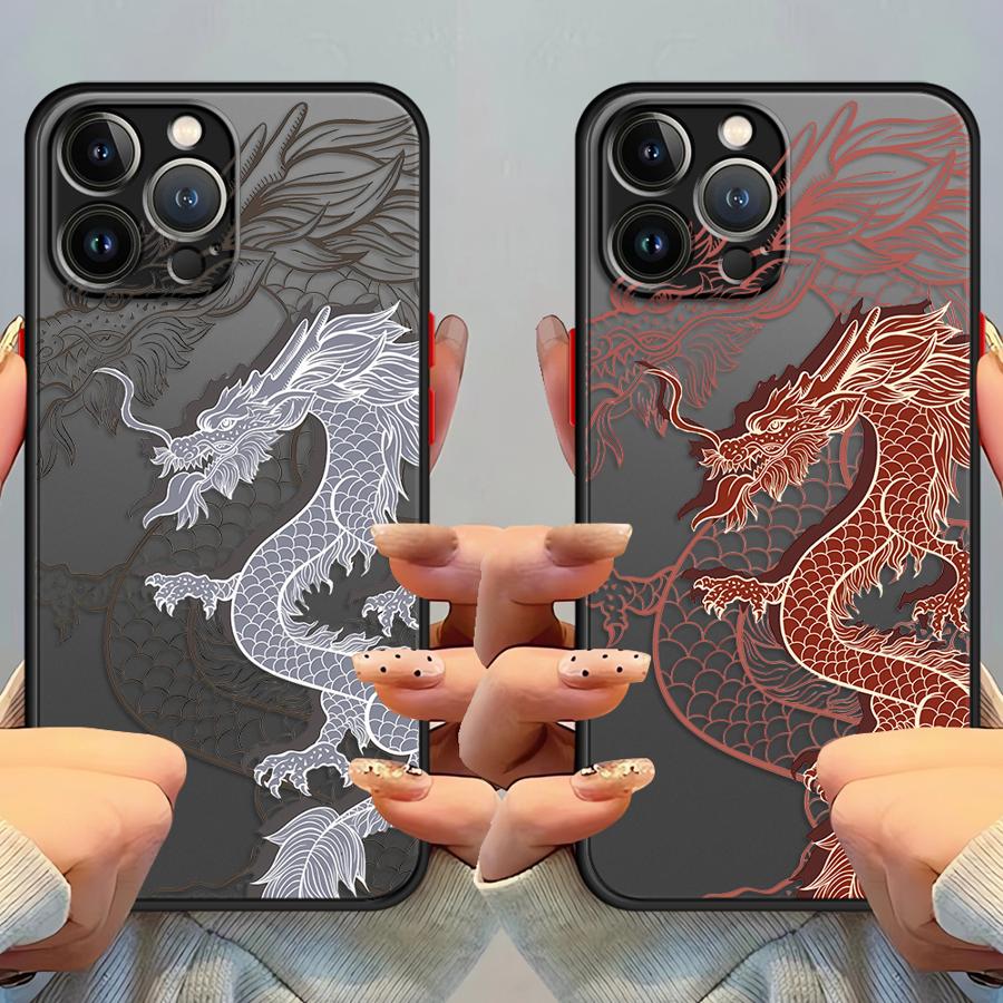 East Dragon Case for iPhone 17 Pro Max 11 14 7 8 SE XS XR Air 12 13 Mini 15 16 Plus Funda Back Phone Cover