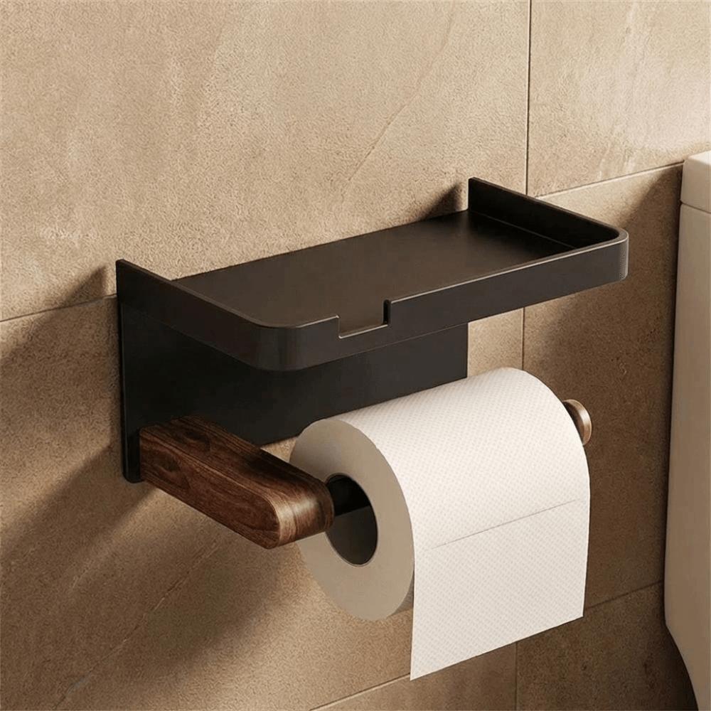 No Drill Toilet Paper Holder Wall Mounted Face Towel Tissue Boxes Tissue Paper Rack  Kitchen