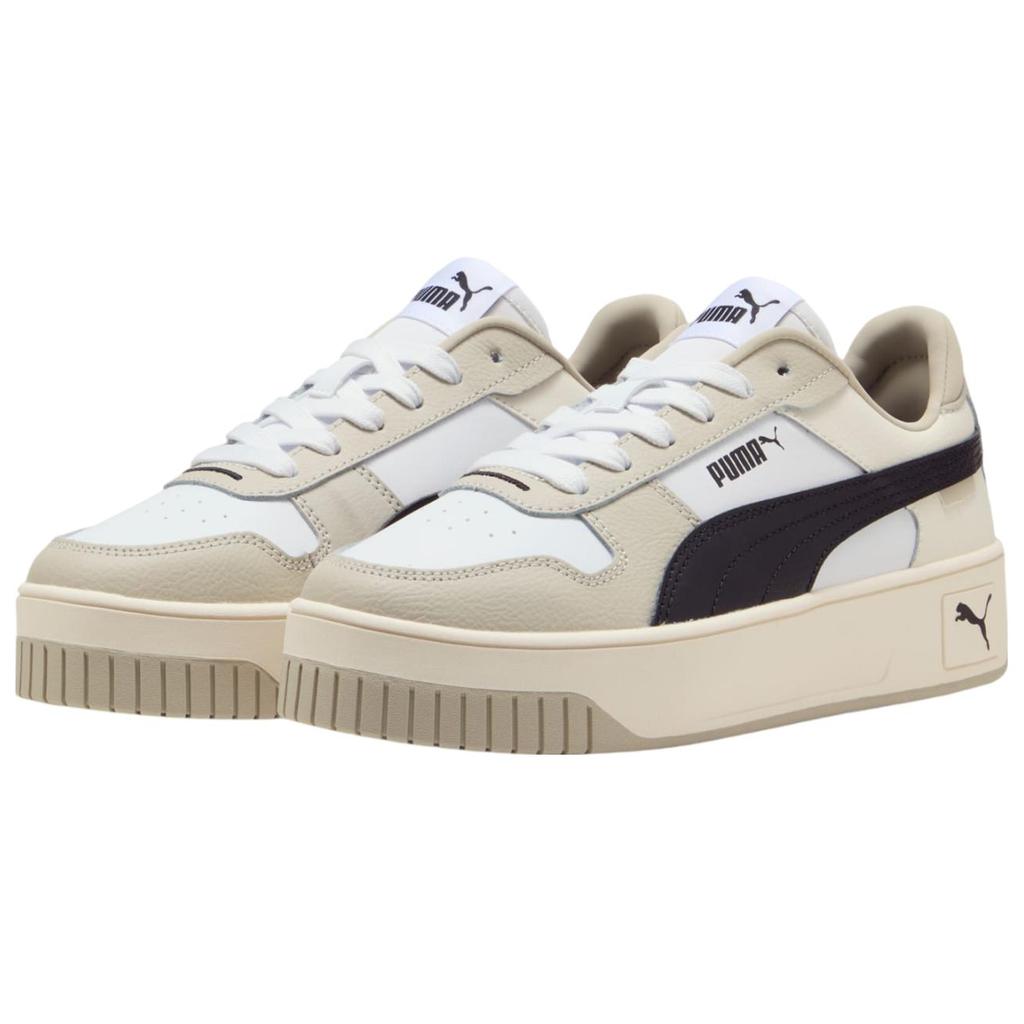 Puma Carina Street Fashion Vielseitige Low-Top Sneaker Herren Sneaker Off-White Schwarz 389390-41