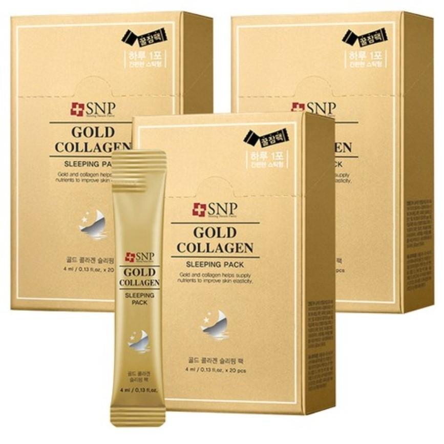 [SNP] Gold Collagen Sleeping Pack (1Unit-20Sticks), Korea popular explosive cosmetics
