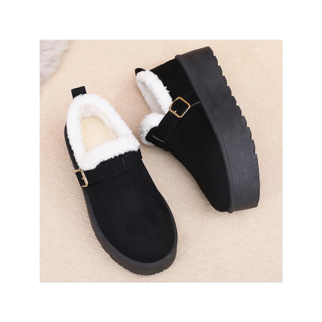 Women's Cotton Shoes with Winter Velvet and Thick Cotton Boots, Women's New Cross-border One Foot Thick Sole Versatile Snow Boots