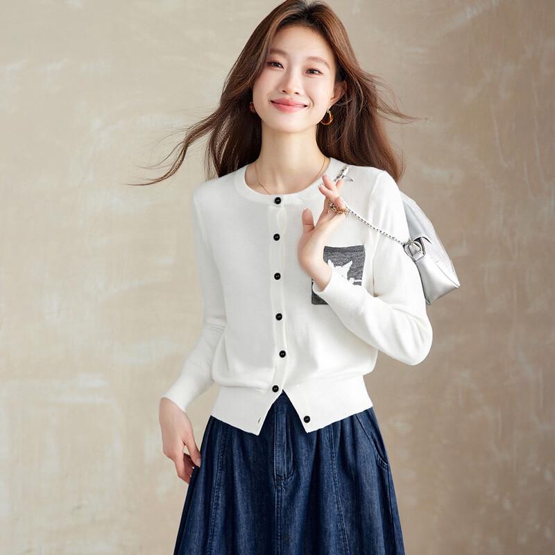 

Srcr Women s Fine Wool Knit Cardigan EU 39