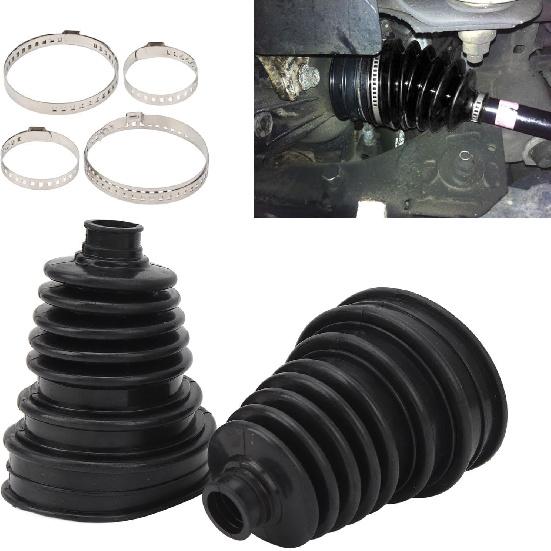 2pcs Universal Split Constant Velocity Joint Gaiter Boot Replacement Kit, Universal Silicone CV Boots - Highly Flexible - Constant Velocity Joint