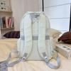 Middle School Student Schoolbag Women's Waterproof Solid Color Backpack