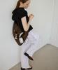Leteoli Dot Cancan Wrap Skirt & Jogger Pants Set_White