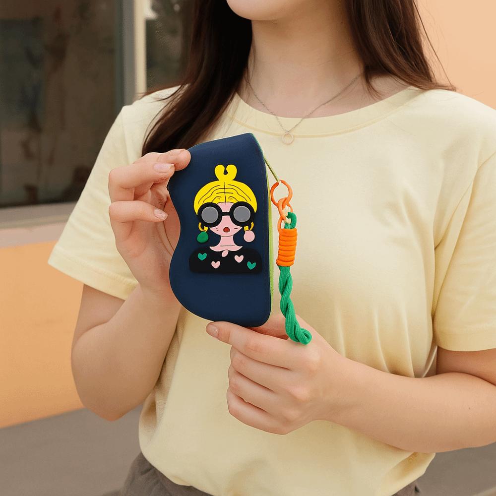 Waterproof Silicone Glasses Bag Dustproof Small Items Bag Simple Silicone Eyeglasses Case  Female