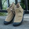 2025 Spring Autumn Canvas Shoes Mens Ankle Boots Flat Non-slip Cloth Shoes Breathable Brand Male Footwear Plus Size 45 D241
