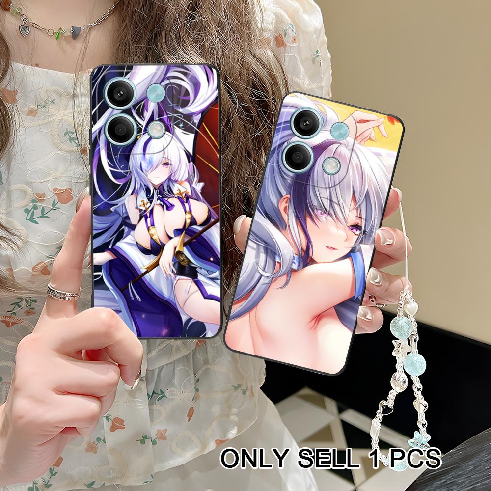 Azur Lane Unzen Matte TPU Handyhülle für POCO M7 M6 M5 M4 M3 X7 X6 X5 X4 X3 Pro GT 5G Bunte Druckabdeckung