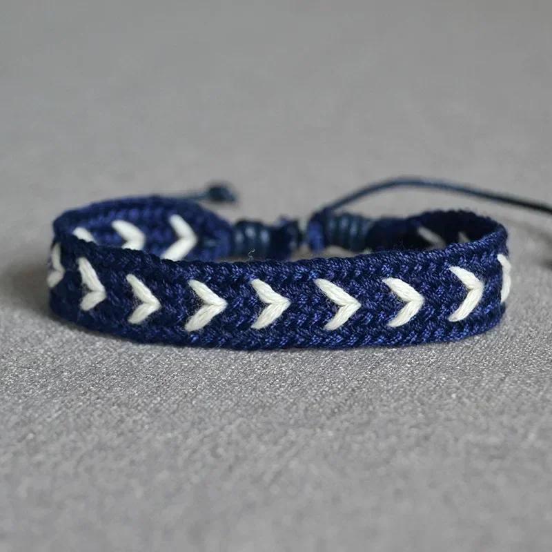 Bohemia Weave Rope Friendship Bracelets For Woman Men Cotton Handmade Charm Bracelet & Bangles Ethnic Jewelry Gifts