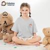 Yinbolun Girls' Summer Short Sleeve Pajama & Loungewear Set