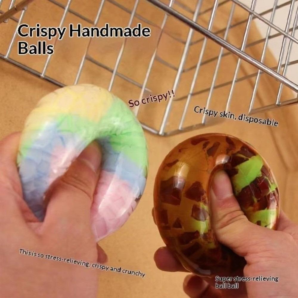 Soft Texture Chocolate Squish Ball Simulation Chocolate Cracking Ball School Party Gifts