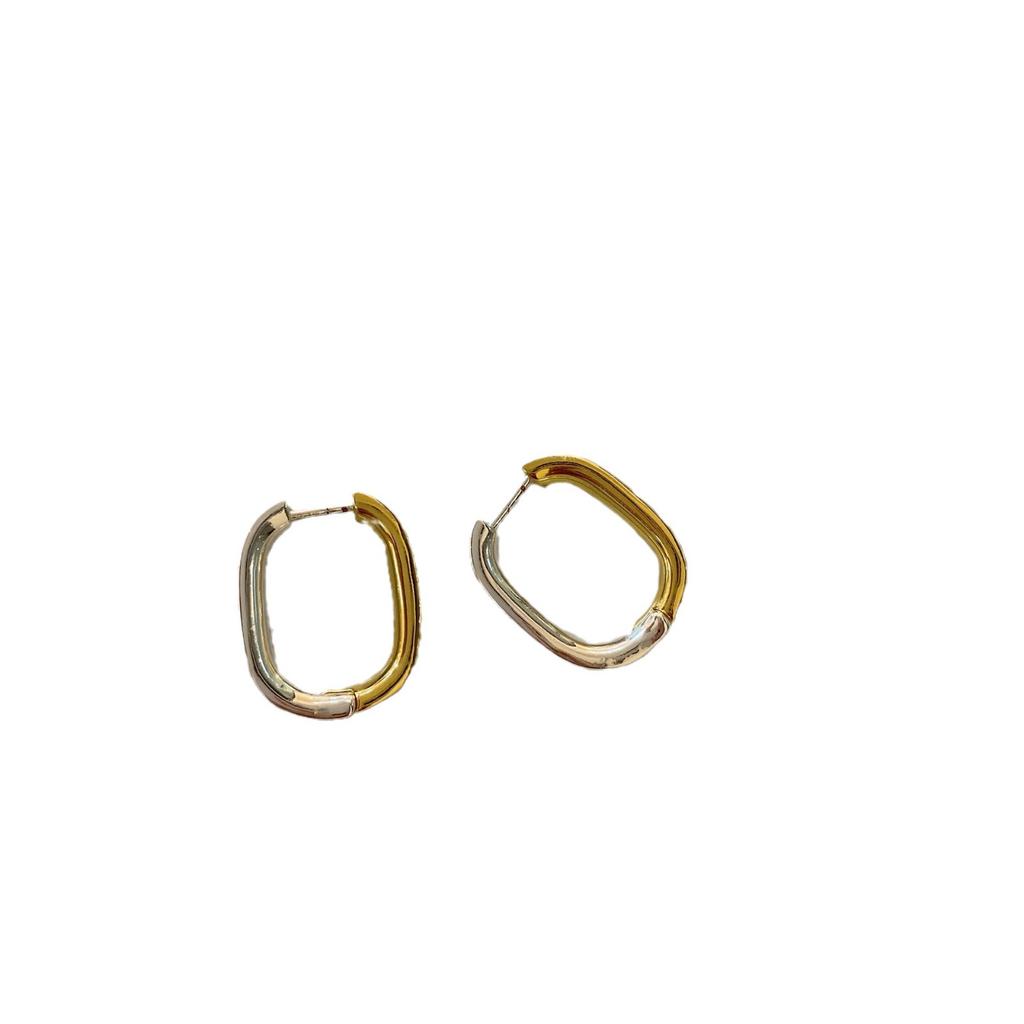 Simple U-Shaped Earrings Women'S Two-Color Personalized Earrings High-Grade Light Luxury Versatile Earrings