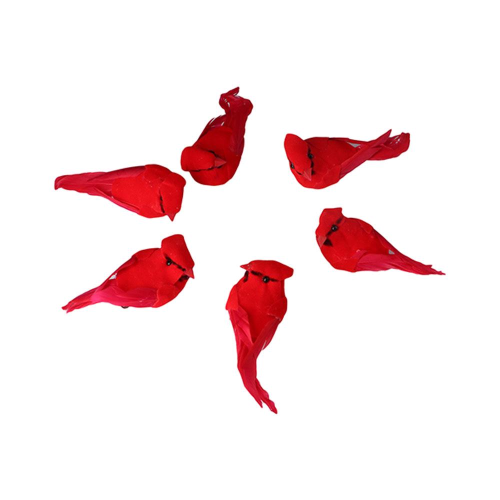 With Clip Simulation 9 Cm Feathers Christmas Ornaments Craft Bird Artificial Birds Xmas Tree Decor