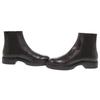 Used AUTHENTIC HERMES side gore boots short boots Black Leather