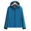 Unisex Soft Shell Fleece Ski Jacket - Waterproof, Stand Collar with Hood, Outdoor Sports and Workwear