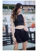 High-Waisted Elastic Denim A-Line Shorts for Women - Summer 2026 Collection, Loose Fit, Frayed Hem, Versatile and Slimming Design.