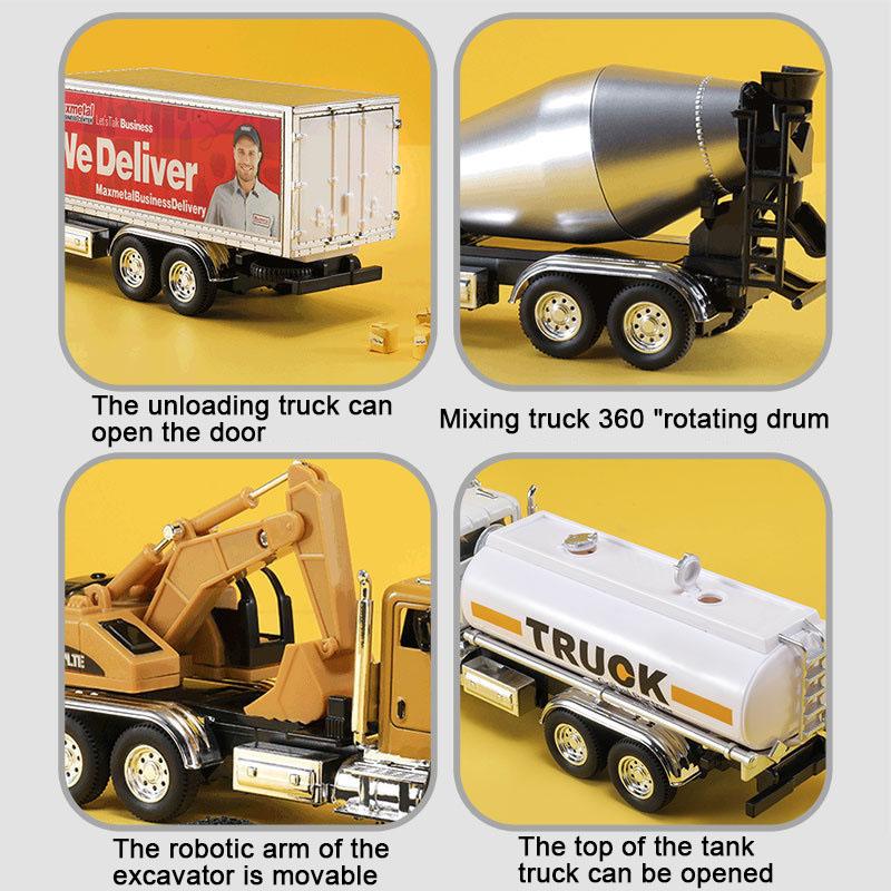 Kovový model autíčka Bagr/Požární motor