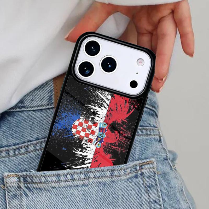 

Чехол для телефона с гербом и флагом Хорватии для iPhone 16e 15 14 13 12 17 Pro Max Plus Air 17pro Чехол Coque iPhone 13 Pro