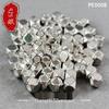 S925 Sterling Silber Facettierte Spacer Perlen für DIY Armbänder, Halsketten und Accessoires