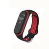 Double Color Round Holes Watch Band with Buckle Wrist Strap Replacement WristBand for XIAOMI MI Band 4