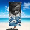 Ocean Wave Beach Towel Oversized Microfiber Extra Large Quick Dry Sand Free Bath Towel Swim Pool Blanket For Kids Adults