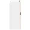 Wall Mounted Glass Cabinet LUCCA Brown Oak 80 x 31 x 80 cm Particleboard