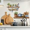 Bemalte Küchenregale Küchenutensilien Restaurant Zuhause Wandhintergrund Verschönerung Dekoration Wandaufkleber