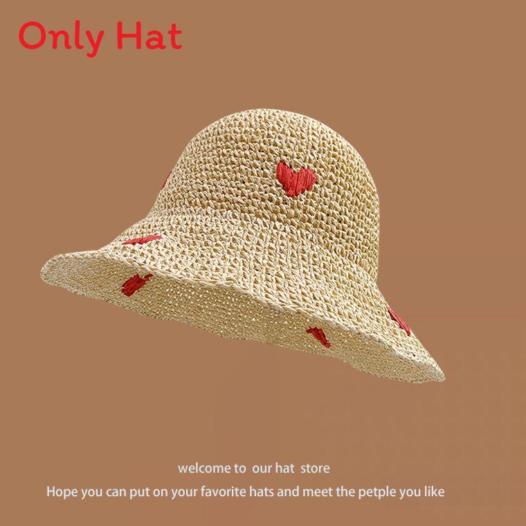 Chapeau de paille d'été à larges bords pour la protection solaire et l'amincissement du visage sans effort