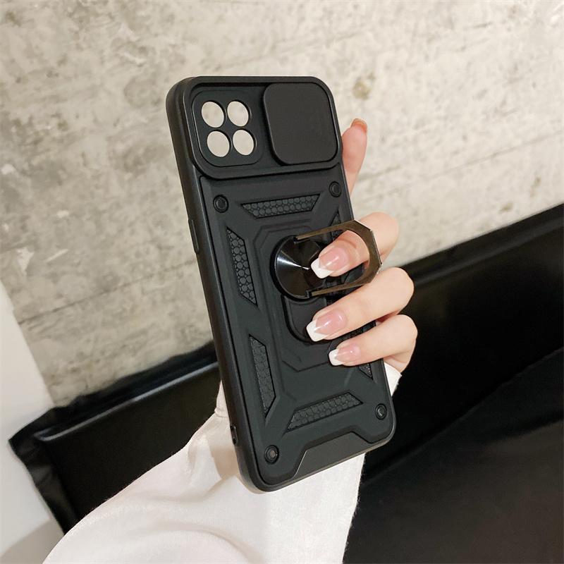Pancerne etui odporne na wstrząsy do OPPO Reno 4 Lite Pokrowiec z magnetycznym uchwytem samochodowym do Oppo A93 4G F17 Pro Pokrowiec z osłoną na aparat