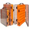 Fishing Tackle Box Transparent Double Sided Fishing Lure Box Plastic Tackle Storage Tray Fishing Tackle Case 10 Cells / 14 Cells