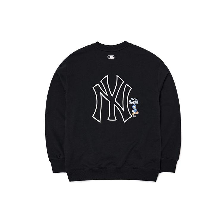 MLB X Disney Mlb X Disney Collaboration Sweatshirts Unisex Black Crew Neck Moderate Other 3AMTD1014-50BKS