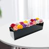 Acrylic Flower Vase Floral Centerpiece Rectangular Container Holder