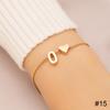 Simple Fashion Love Letter Bracelet Retro Adjustable Alloy Letter Bracelet Women Hand Jewelry Accessory