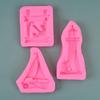 Anchor-Sailboat Shape Soap Candle Mold Silicone Mold for Resin Candle Mold