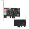 Sound Card PCIe5.1 Internal MultiChannel Sound Chip Express Adapter with Compact Disc for Desktop