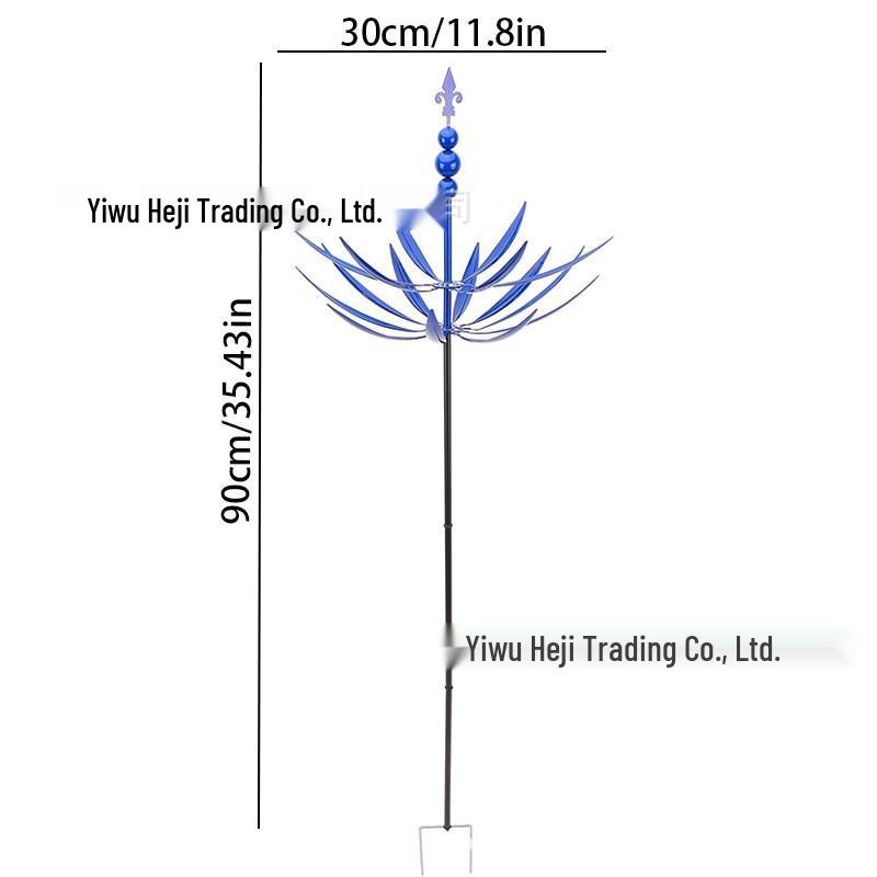 Metal Iron Art Outdoor Rotating Gyro Windmill Spinner