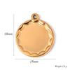 6pcs/lot Stainless Steel Charms Heart Round Irregular Blank Cabochon Pendant Base Diy Resin Cameo Jewelry Making