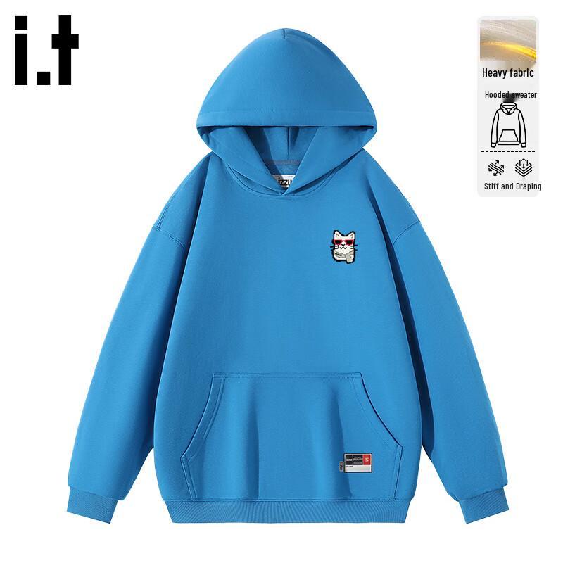 

izzue it Men s ZI Pixel Cat Heavyweight Hooded Sweatshirt 3XL