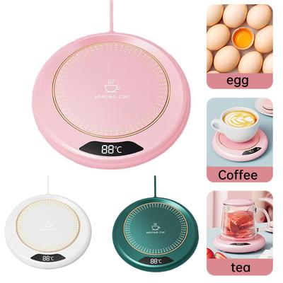 Intelligent Three-level Adjustment with 55°constant Temperature Heating Coaster,evenly Heated,use for Office,apartment,camping