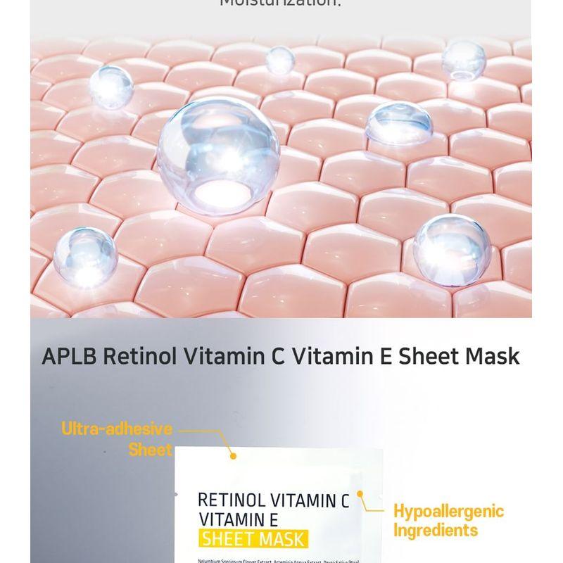 APLB Retinol Vitamin C Vitamin E Sheet Mask Set