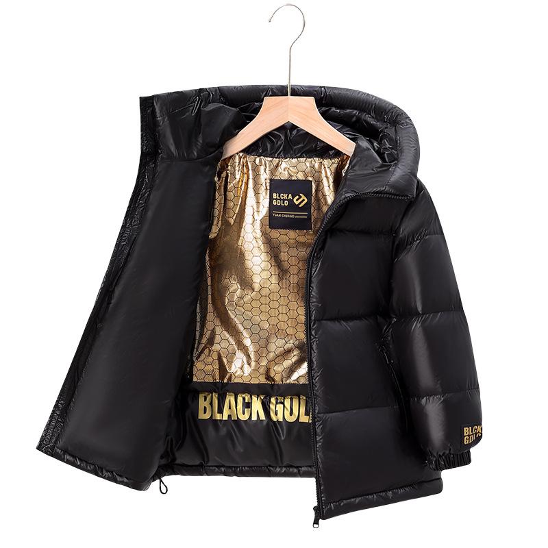 Kinder-Daunen-Baumwoll-gepolsterte Jacke, mittellang, kleines Mädchen, ausländischer Stil, mit Baumwolle gefütterte Jacke, verdickter Wintermantel